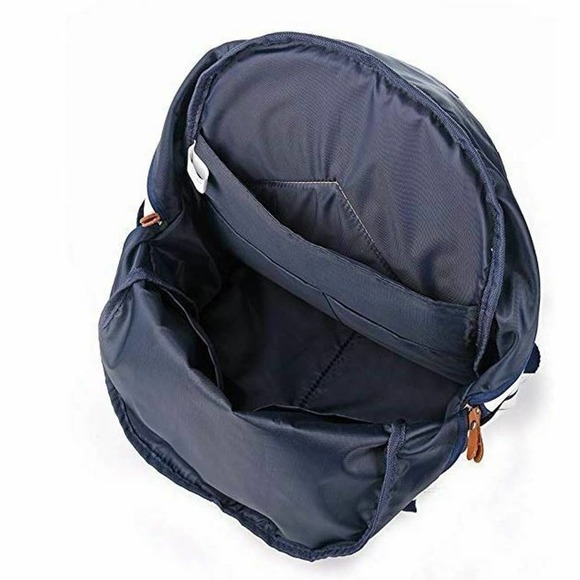 DGY Canvas Laptop Backpack WHITE BLUE STRIPE FITS 14" LAPTOP - Picture 5 of 6